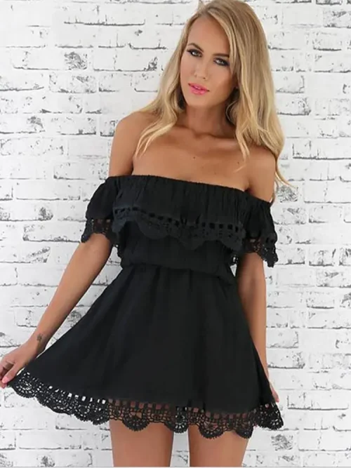 Robe De Plage Bustier Élastique
